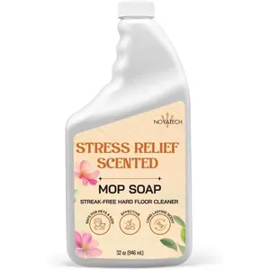 Noyatech Mop Soap Highly Scented Stress Relief Fragrance. Floor Cleaner Concentrate – Non-Toxic, Pet safe, No Residue – Safe for Tile, Stone, Marble, Wood, & Grout – For All Mop Types – Made in USA