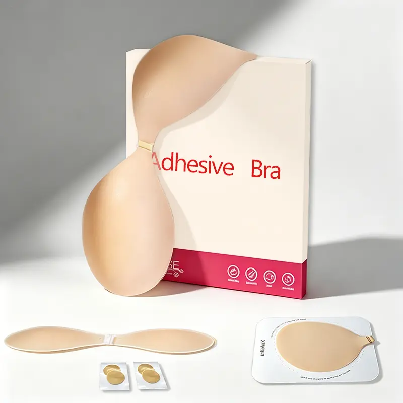 SPYROSE Seamless Strapless Adhesive Bra-Wireless Invisible Push-Up Lift Bra, Waterproof Silicone Bra for Backless Dresses with Storage Board, Perfect for Backless Outfits, Sticky Bra for Waterproof & Reusable, Ideal for Parties & Daily Wear Womenswear su