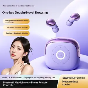 [Brand New 2026] Q62 Sleep Bluetooth Earbuds: Wireless In-Ear Mini Noise-Canceling Earbuds for Side Sleeping and Better Sleep, Multi-Functional, Remote Control, Comfortable for Long-Term Wear cancelling headphone tws Deep Bass Stereo  wireless earphone ou