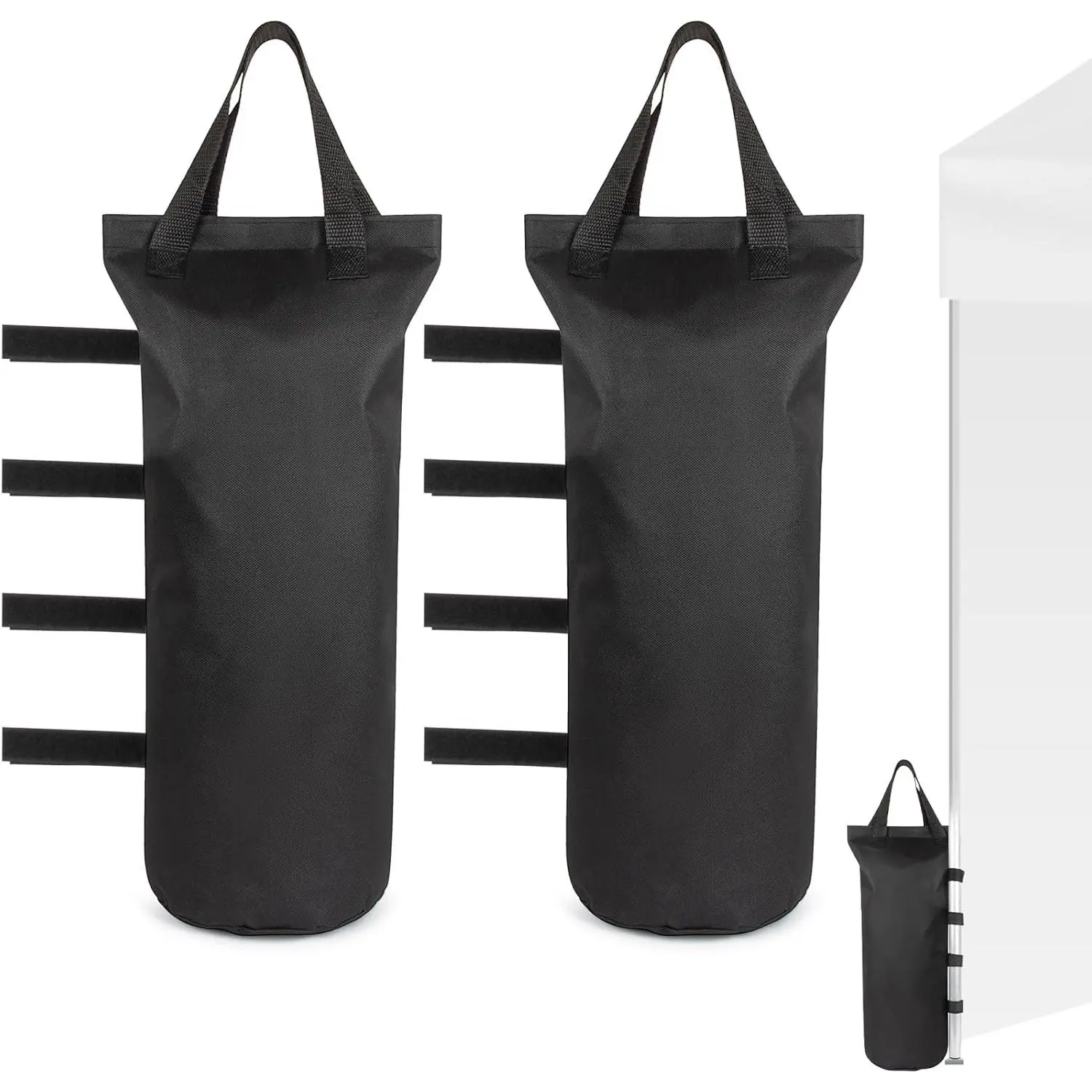2PACK Canopy Weight Bags - 54 LBS Load Capacity Sand Bags for Canopy Tent Legs, Set of 2 Durable Sandbags, Heavy Duty SandBag for Weight, Suitable for Outdoor Pop Up Tent, Gazebo, Pergola