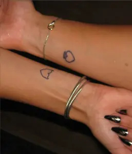 VIBE INK/Angel, Devil & Heart Lasts 1-2 Weeks, Waterproof, Realistic Look, No Adhesive, No Reflection,For Man And Woman,Ideal for Swimming, Party