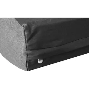 Heavy Duty Black Canvas Duvet Pet Dog Bed Cover - Replacement Cover only (41"X27"X4")