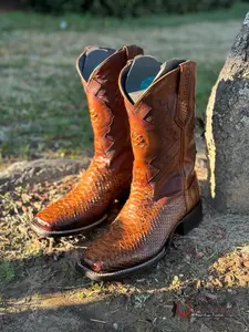 MAHUESTIC PYTHON COÑAC SQUARE TOE -WA0612