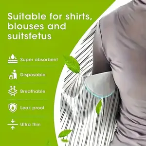 20 Pcs Underarm Sweat Absorbing Pads, Summer Anti-Sweat Breathable Invisible Deodorant Patches, Comfortable and Discreet Sweat Control