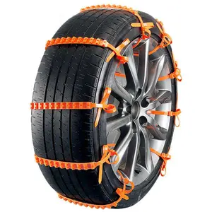 Upgraded Thickened 20-Strand Rubber Car Anti-Slip Chain Non-Damaging Tire Strap Universal for SUVs Bread Cars Sedans Snow Tires Slip-Resistant for Cars Motorcycles Electric Vehicles