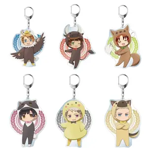 Hetalia -The World Twinkle Kigurumi Ver Acrylic Keychain, Pendant Fans Gifts, Kawaii Bag Accessory, Cool Collectible Gift for Fans, Aesthetic Merch for Players