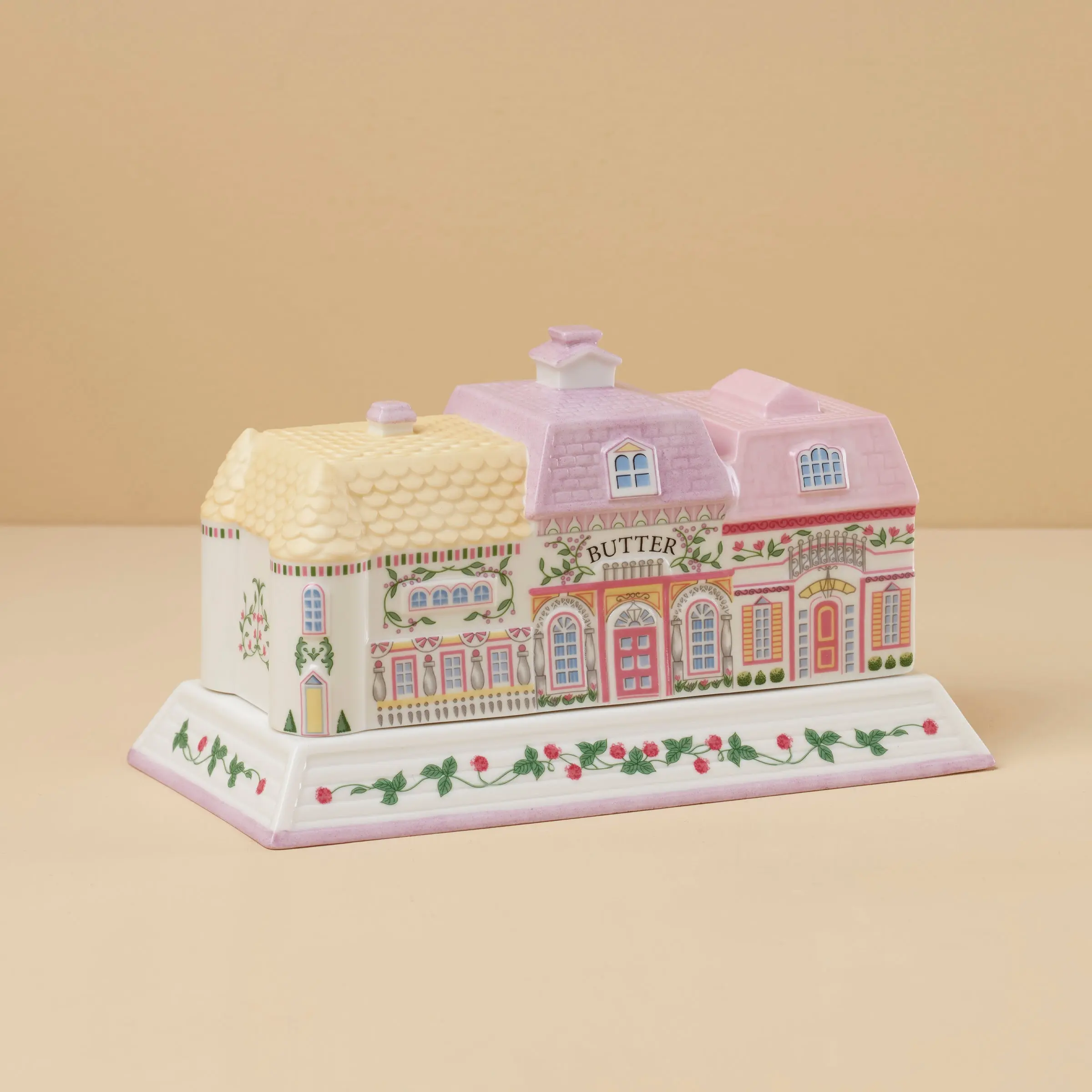 Lenox Spice Village Covered Butter Dish Lenox Spice Village Covered Butter Dish