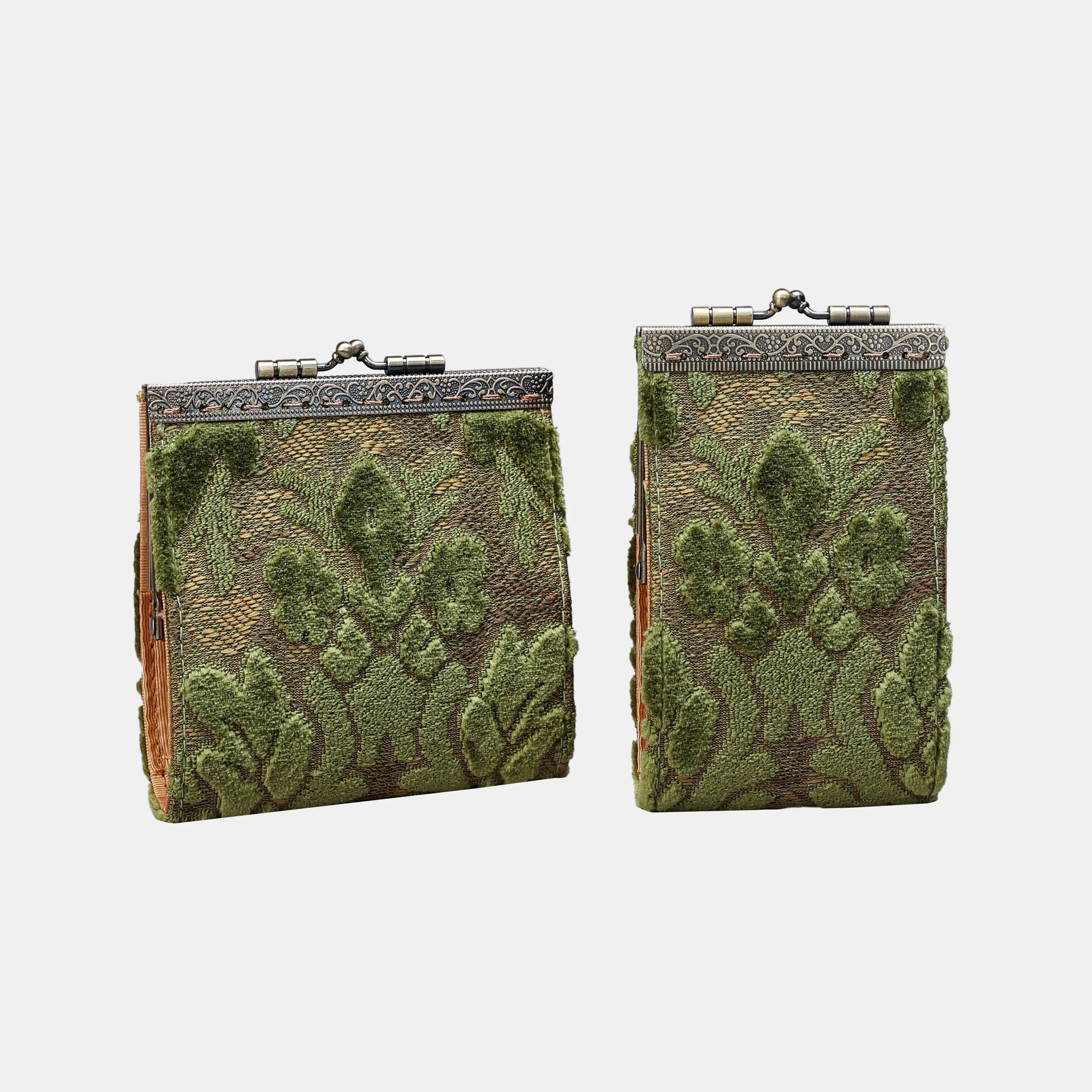 Burnout Velvet Fern Green Card Wallet Burnout Velvet Fern Green Card Wallet