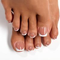 72 Pcs Brown Short Square Toenail 