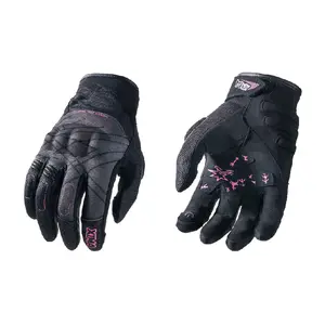 XIMA Genuine Leather Motorcycle Gloves for Women Summer Fleece Lined Windproof Waterproof Touchscreen Riding Gloves Thin Breathable