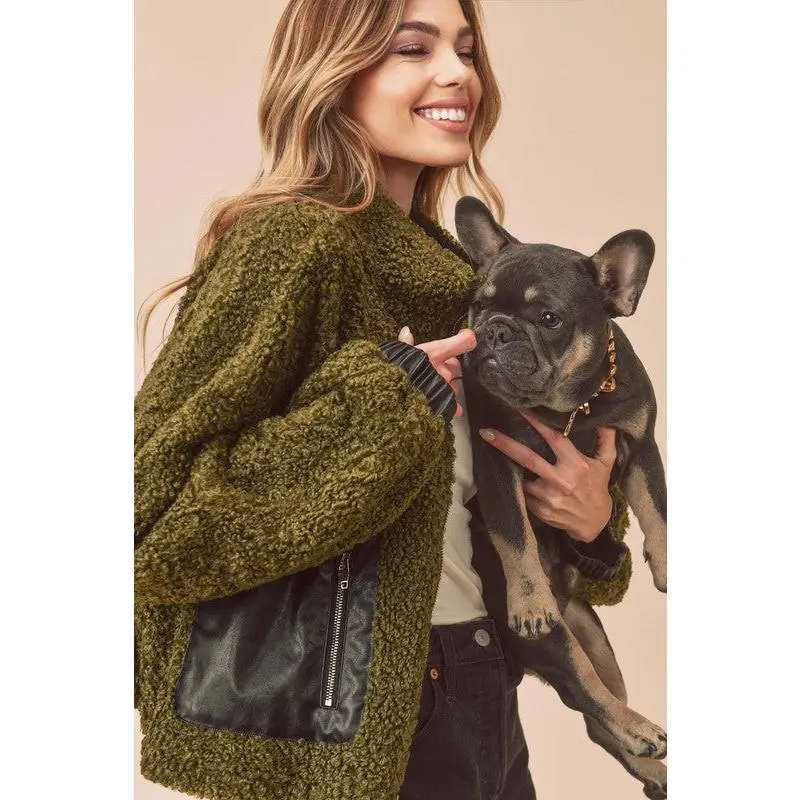 Penny Vegan Sherpa Jacket