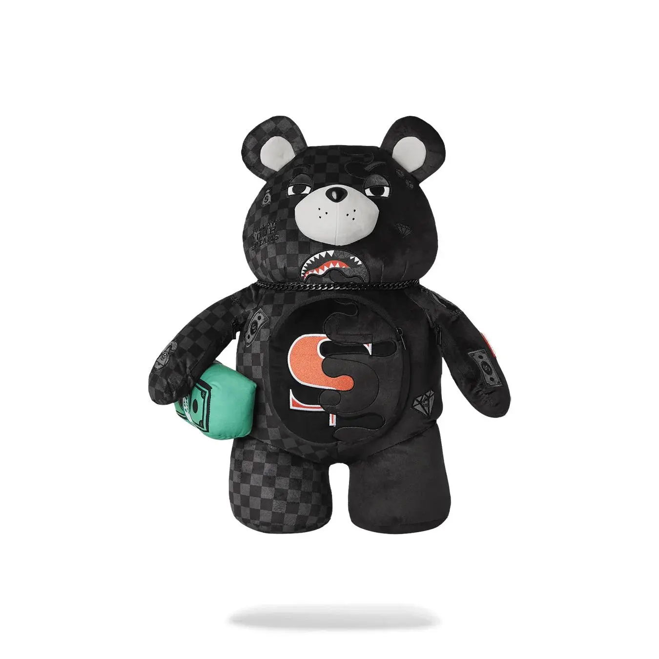 SPRAYGROUND: UNFINISHED SHARK BEAR BACKPACK