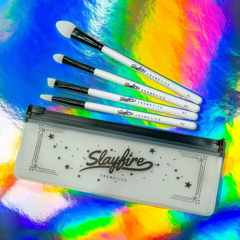 Silicone Brush Set – 4-Piece Applicator Kit by Slayfire Cosmetics