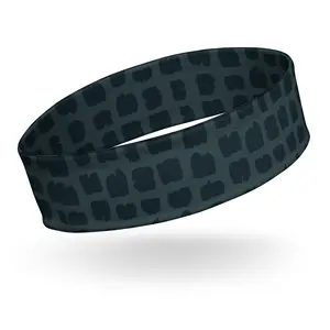 Midnight Modern Squares Headband