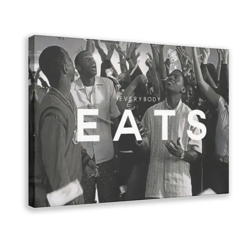 Paid in Full Everybody Eats Poster Movie Poster Cult Classic Film Wall Art Hypebeast Wall Art for Bathroom, Restroom, Nursery, Kids Room Modern Home Decor Art Wall Decoration Artwork