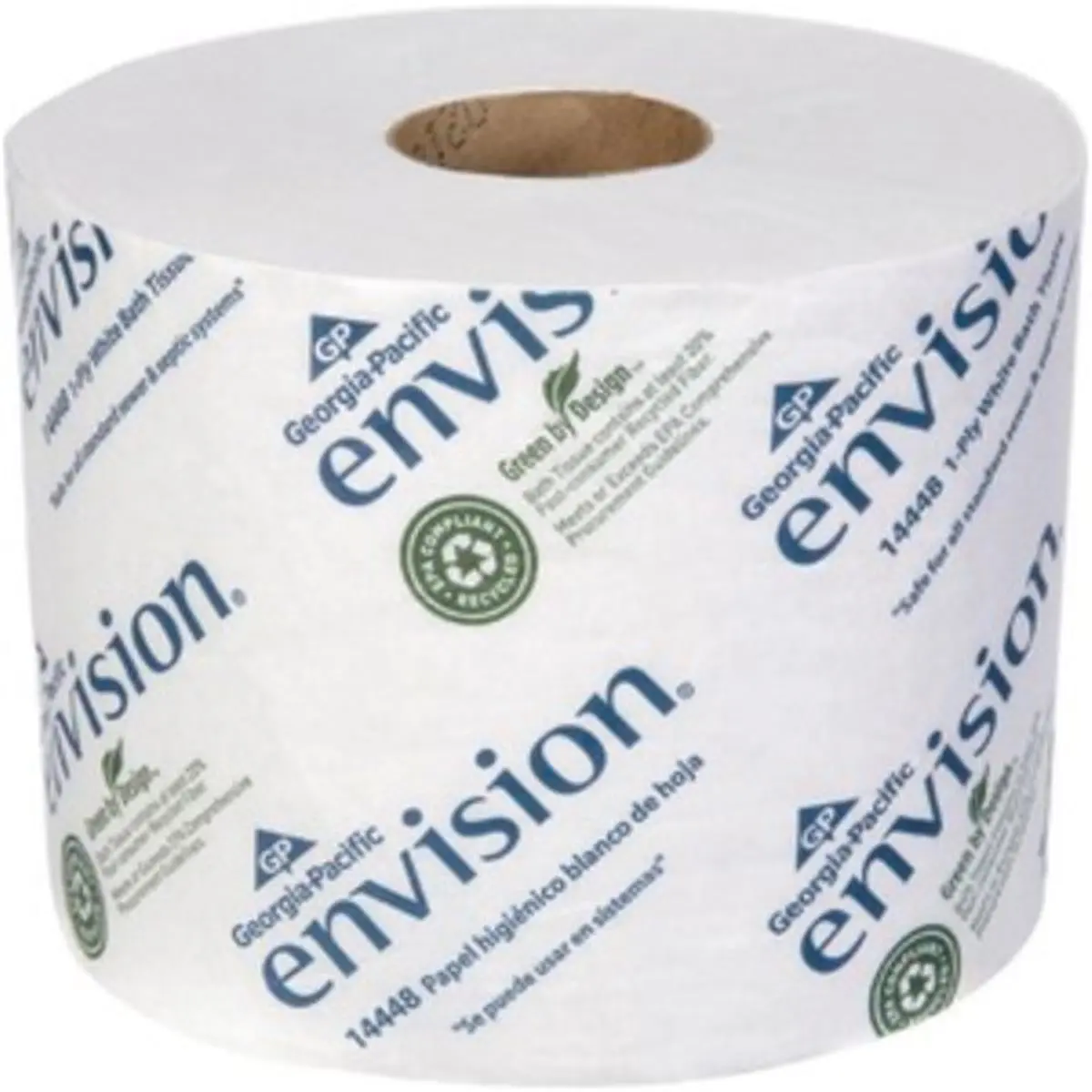 212 MAIN Envision GPC14448-01 1-Ply Flushable Soft Paper Bath Tissue - High-Capacity Roll, Reduces Runout Risk, Office & Bathroom Use, Pack of 48, Reduces Risk Of Runouts