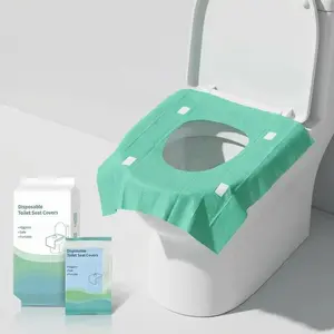 Disposable XL Toilet Seat Covers, 20-Pack 15x23 Inch Portable Liners for Travel, Public Spaces & Home Improvement Bathroom Fixtures