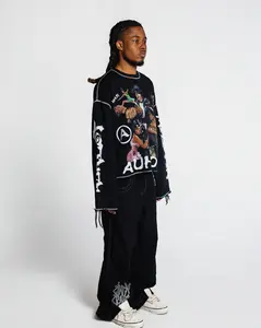 'Dolemite' Distressed Long Sleeve