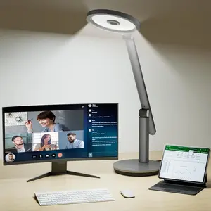 Desk Lamp for  Office, H6 Sunturalux(TM) Eye-Caring Led Desk Light, 800LM Dimmable Desk Lamp with Timer,  Control Tall Desk Reading Light, Table Lamp for Circle Webcam, Study, Bedroom