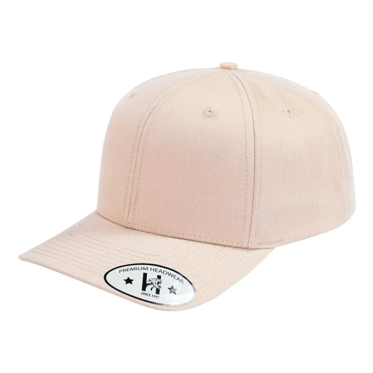 Blank - 6 Panel Baseball Cap - Beige