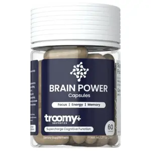 Brain Supplement for Memory and Focus with Citicoline Lions Mane and Cordyceps Daily Wellness Formula 60 Capsules