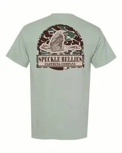 Speckle Bellie-CAMO ARCH LOGO Pocket Tee