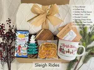 CUSTOM IN DESCRIPTION, Christmas Gift Box, Hygge Gift Box, Gift Box for Women, Winter Gift Box, Self Care Gift Box, Christmas Care Package, Holiday Gift Box