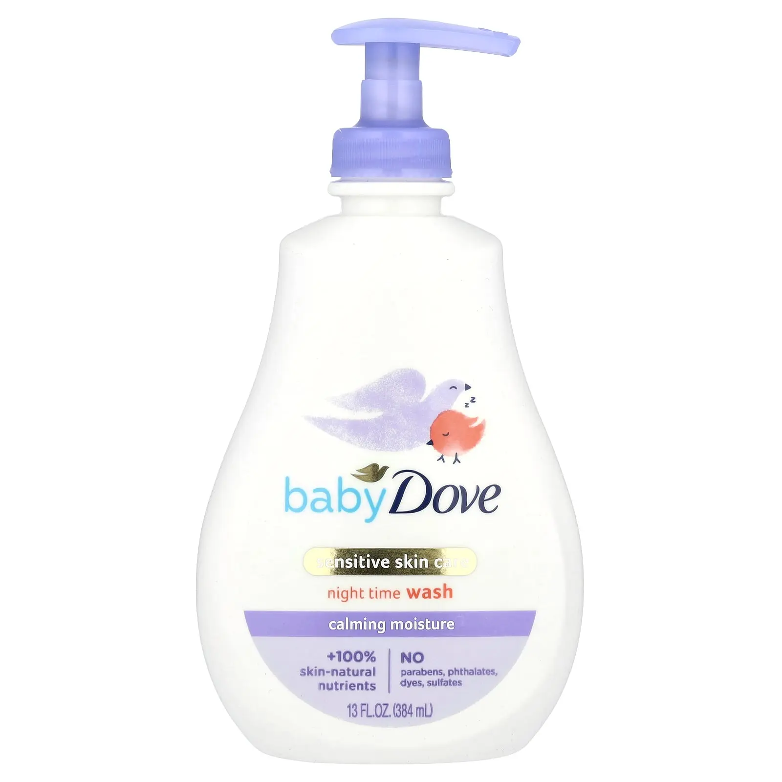 Dove Baby, Sensitive Skin Care, Night Time Wash, Calming Moisture, 13 fl oz (384 ml)