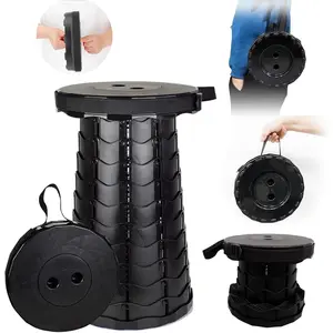 Upgraded Portable Outdoor Folding Stool,Height Adjustable,Lightweight Yet Sturdy,Extendable Camping Chairs,Can Withstand at leasty 400 lbs Christmas Gift