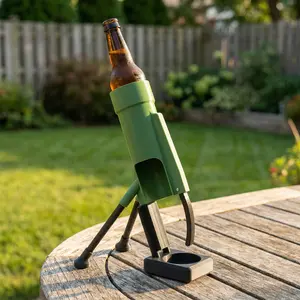 Tactical Beer Bottle Opener, 62mm Cannon Mouth Diameter, Perfect for 330ML Beers, Ideal Gift for Birthdays, Father's Day, Military Style