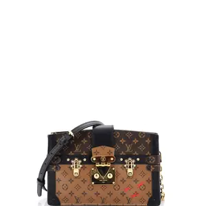 Pre-owned Louis Vuitton Canvas Coated Clutches & Wristlets Trunk Clutch Reverse Monogram Canvas by Rebag