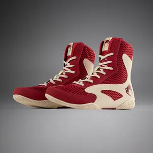 Venum Contender Boxing Shoes - Ruby Red/ Ivory