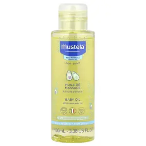 Mustela Baby Oil with Avocado Oil, 3.38 fl oz (100 ml) Mustela Baby Oil with Avocado Oil, 3.38 fl oz (100 ml)