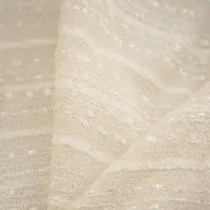 Japanese Woven Wool Interlock Fabric Tweed Clothing Material, Wide 140cm, High-Quality Textile for Fashion Designers