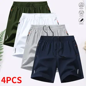 4 Pack Quick Dry     Sport Style Anti Wrinkle Design Polyester Blend Solid Color Reflective Strips for Running Football Badminton Basketball Ping Pong Weightlifting Gym Workout   Set  SpringStatements