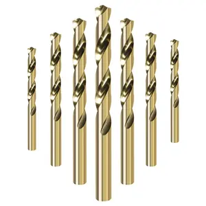 10-Piece M35 Cobalt Twist Spiral Drill Bit Set (1.5mm-6.0mm) - Industrial Grade HSS-Co for Stainless Steel, Cast Iron & Hard Metals