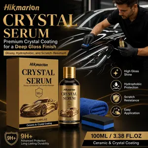 Hikmarion Car Ceramic Coating Kit, Paint Protection Film, Glossy Finish, Anti-Scratch, Water Repellent, Easy Clean, Automotive Care, DIY Ceramic Coating