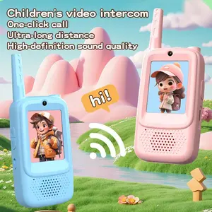 Video Walkie Talkies for Kids, Handheld 2 Pack Rechargeable Video Intercom Kids Walkies Talkies, Indoor Outdoor Toys for Family Games, Outside, Camping, Hiking for Boys Girls Ages 3 12, Christmas gift, Birthday gift, New year gift