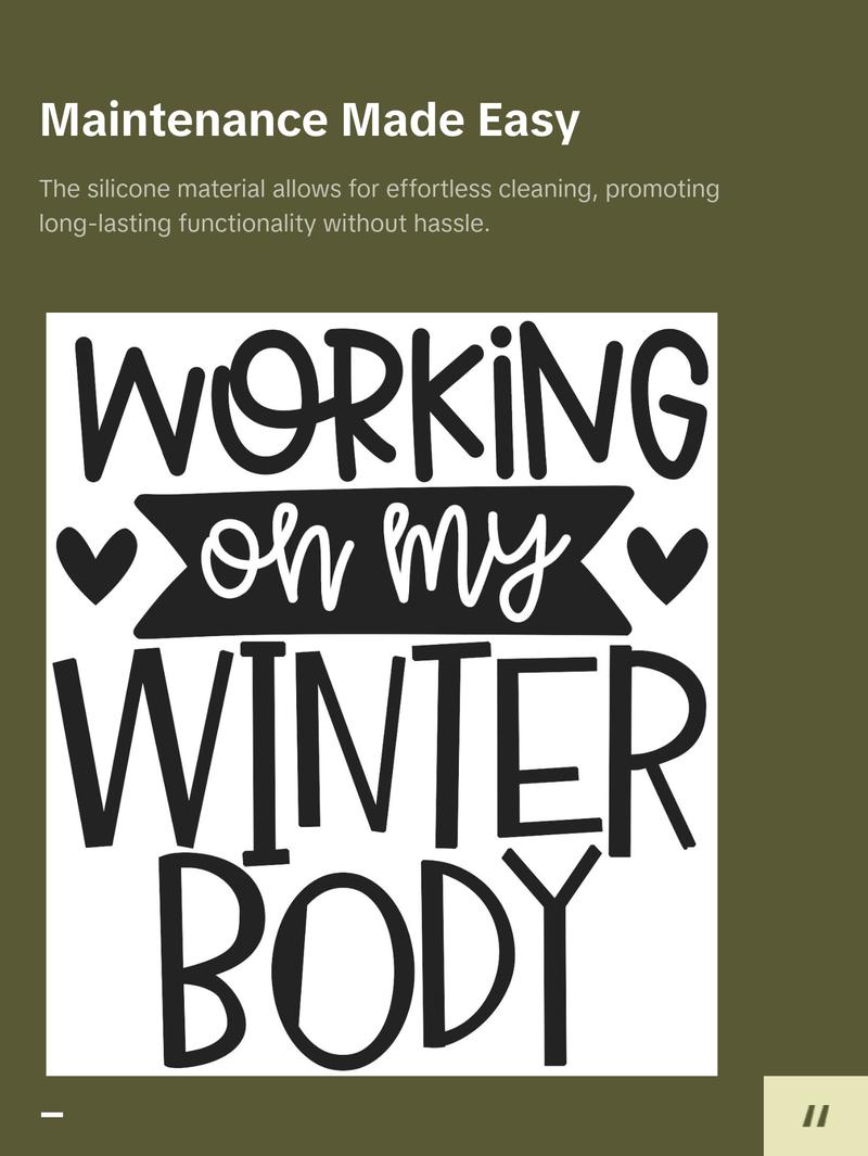 Humorous Winter Laser Engraved Sleeves