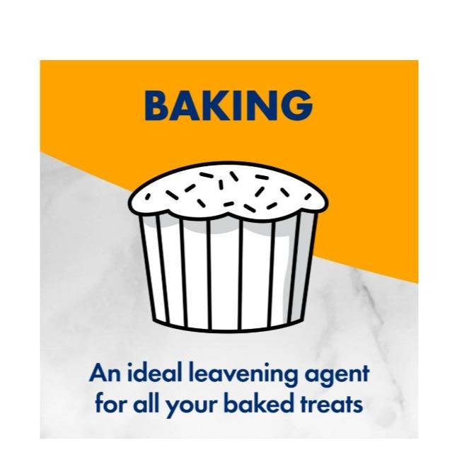 Pure Baking Soda 8 oz Box for Baking Cleaning & Deodorizing America's #1 Trusted Brand with 100+ Uses