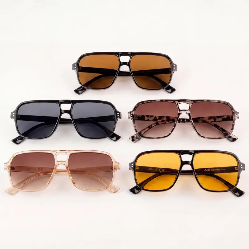 New Horizons Polarized Double Bridge Sunglasses,UV400  display picture 1