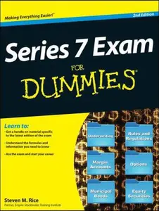 USED-Series 7 Exam For Dummies 2e by Steven M. Rice (Paperback)