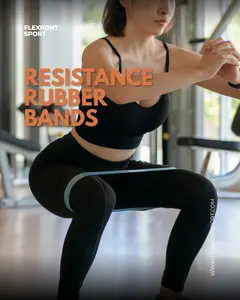 5 Level Resistance Rubber Bands Yoga Training Elastic Bands