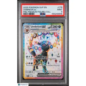 2025 Pokemon SVP EN-SV Black Star Promo Umbreon EX Pre Premium Figure PSA 9 #176