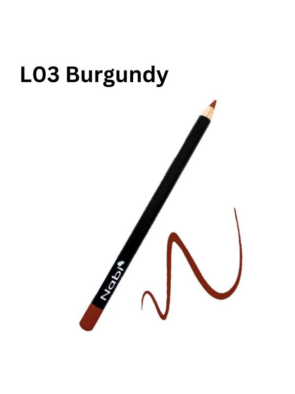 NABI LipLiner and  Eyeliner Pencils-L01-L32[30COLORS] -Long Lasting,High Pigment,Smudge-Proof. Perfect for All-Day Wear, Easy to Apply- Matte/1PC sauchae stain lip liner