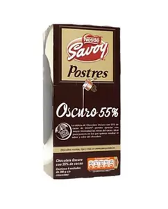 Nestle Savoy Cocoa Dark Chocolate 55% (Display OF 4) - 800G