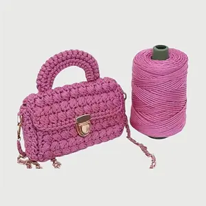 2pcs Of High-quality Yarn, 500g, 100% Polyester Fiber, Suitable For Summer Sun Hats, Phone Bags, Handbags, Crafts And Sewing Projects - Multiple Colors To Choose From Crochet Knitwear Crochet Set