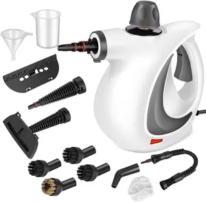 Handheld Pressurized Steam Cleaner with 12 pcs Accessories,team Cleaner for Home Use, Steamer for Cleaning Car, Furniture, Floor, Upholstery, Grout and Tile, Deep Gray