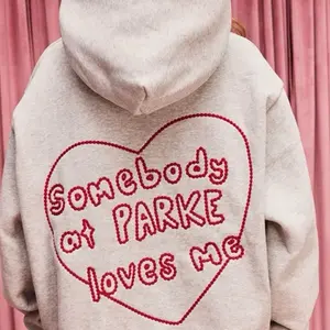Parke Somebody at PARKE Loves Me Embroidered Hoodie for Women