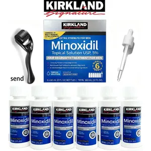 Kirkland Signature Minoxidil Liquid Extra Strength Hair Loss Regrowth Treatment for Men, 5% Topical Solution for Hair Growth